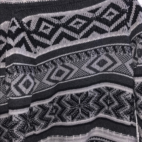 Old Navy Tribal Print Open Waterfall Front Sweater - Picture 2 of 2